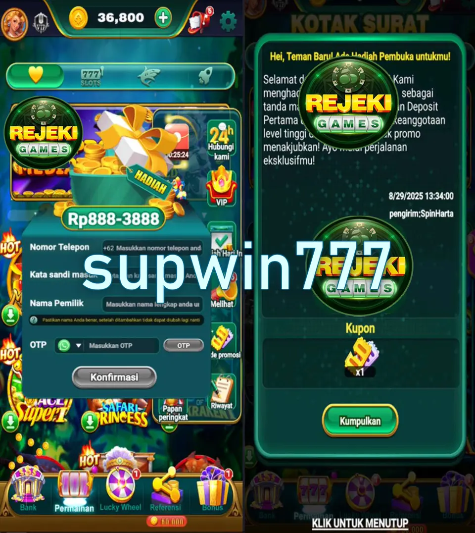 supwin777 Tangkapan Layar Resmi APK